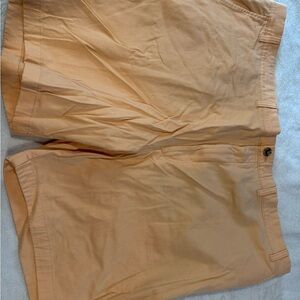 Roundtree & Yorke Men's Light Peach Flat Front Shorts